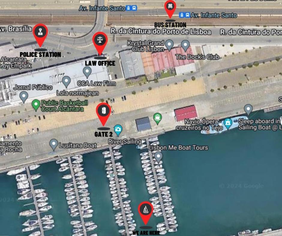Cozy Lisbon Marina Sleepaboard - Sail Away Hotell Exteriör bild